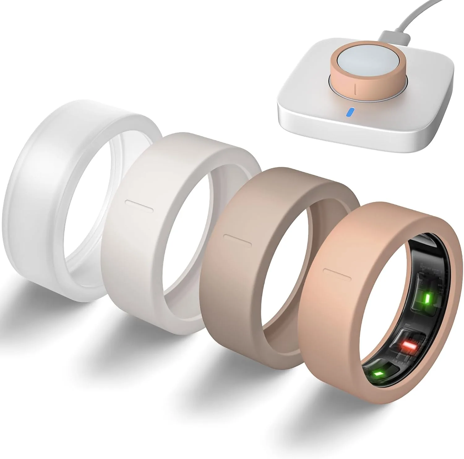 4 Pack Ultra-Thin Covers Compatible with Oura Ring Gen 4/Oura Gen 3 Cover