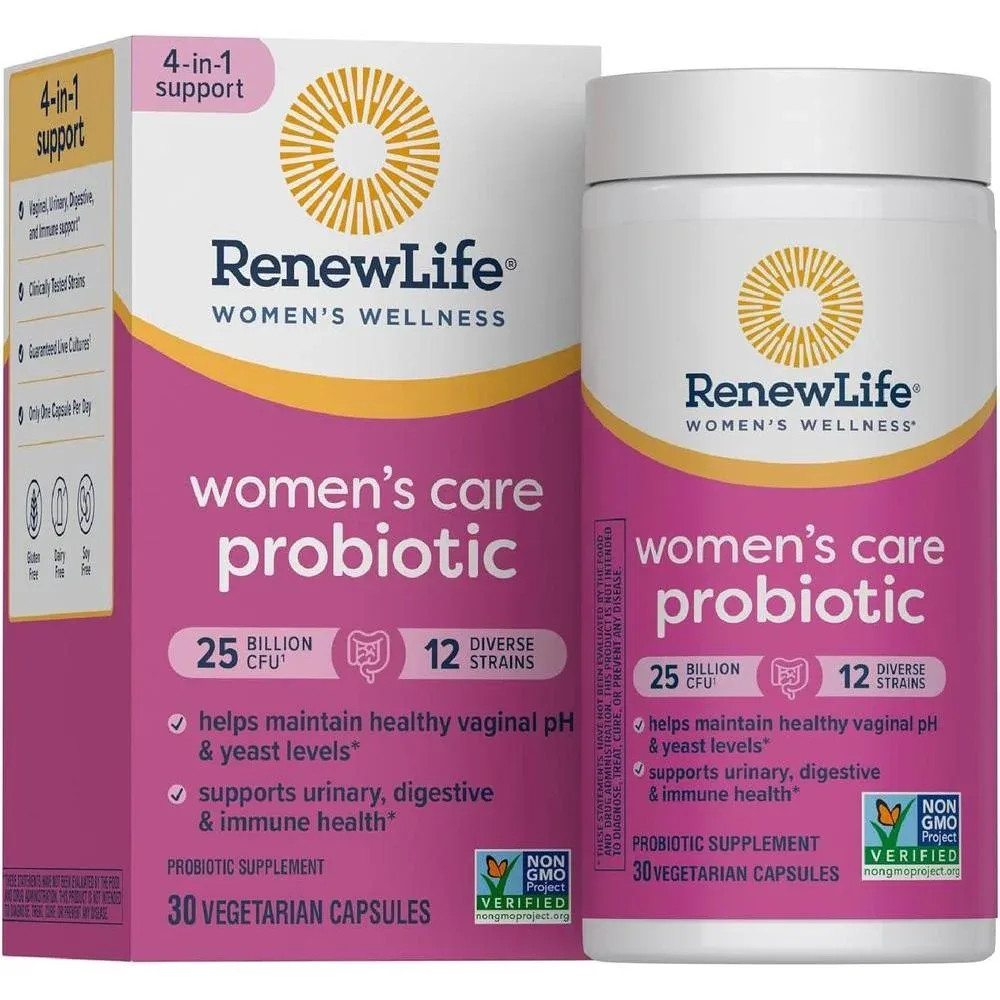 Probiótico para Mujeres Renew Life 25 mil millones UFC 30 cápsulas