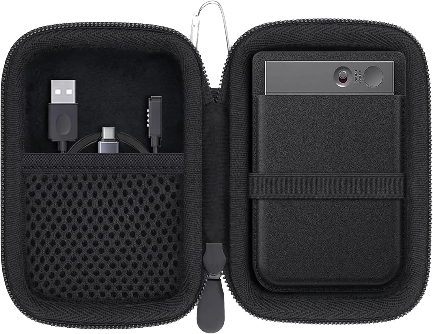 Hard Carrying Travel Case for PLAUD Note Pro AI/ABVPO/RECOLX/Tophorse AI Voice Recorder,Compatible with and More Brands AI Voice Recorder and Magnetic Protective Case (black)