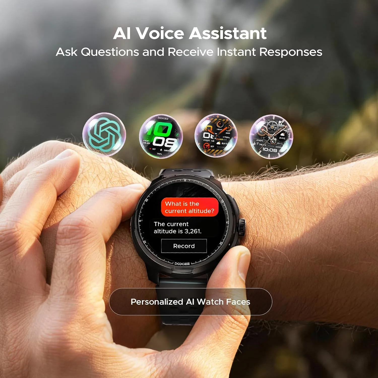 ANYMOVING M1 Smart Watches,Dual-Band GPS & 170+ Sports Modes