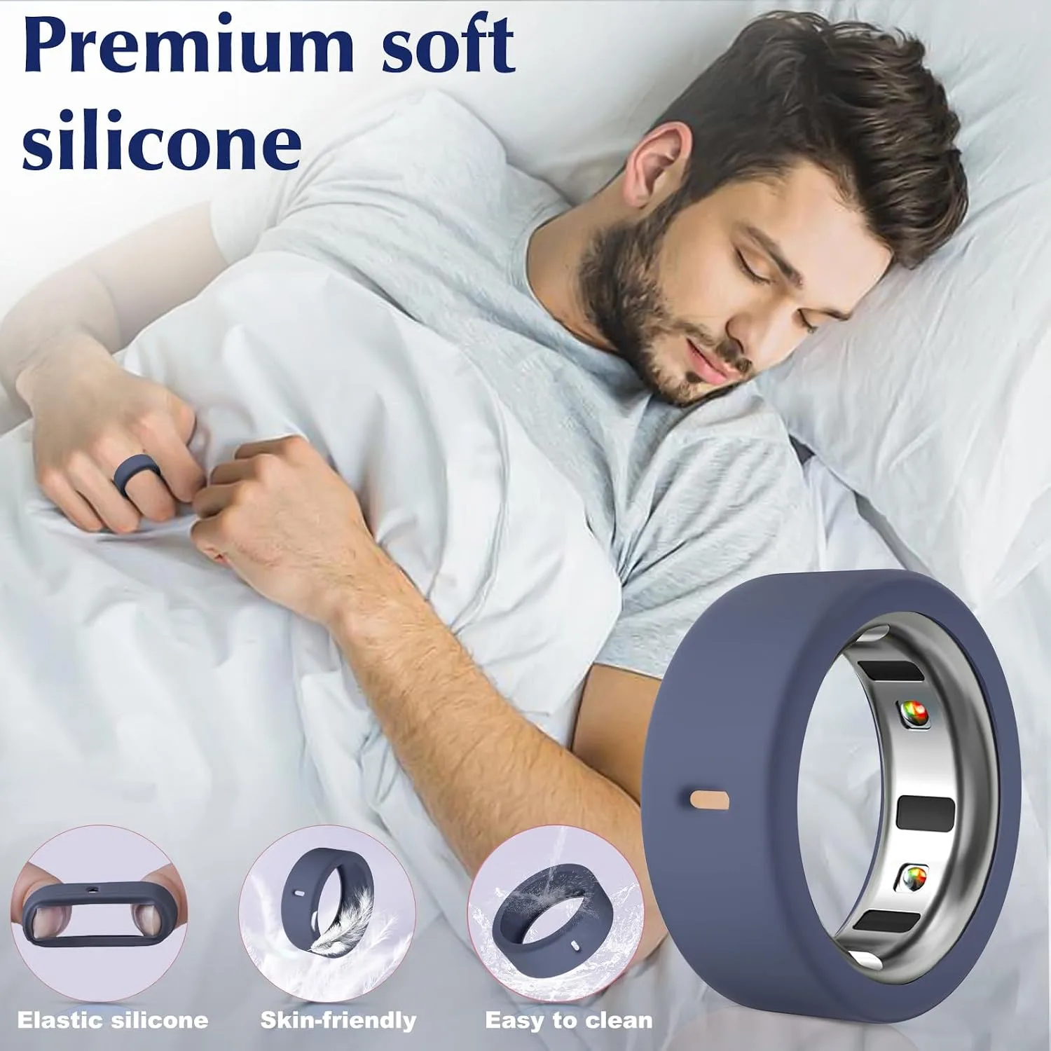 Compatible with Oura Ring Gen 4/4 Ceramic/Gen 3/Ultrahuman Rings Cover