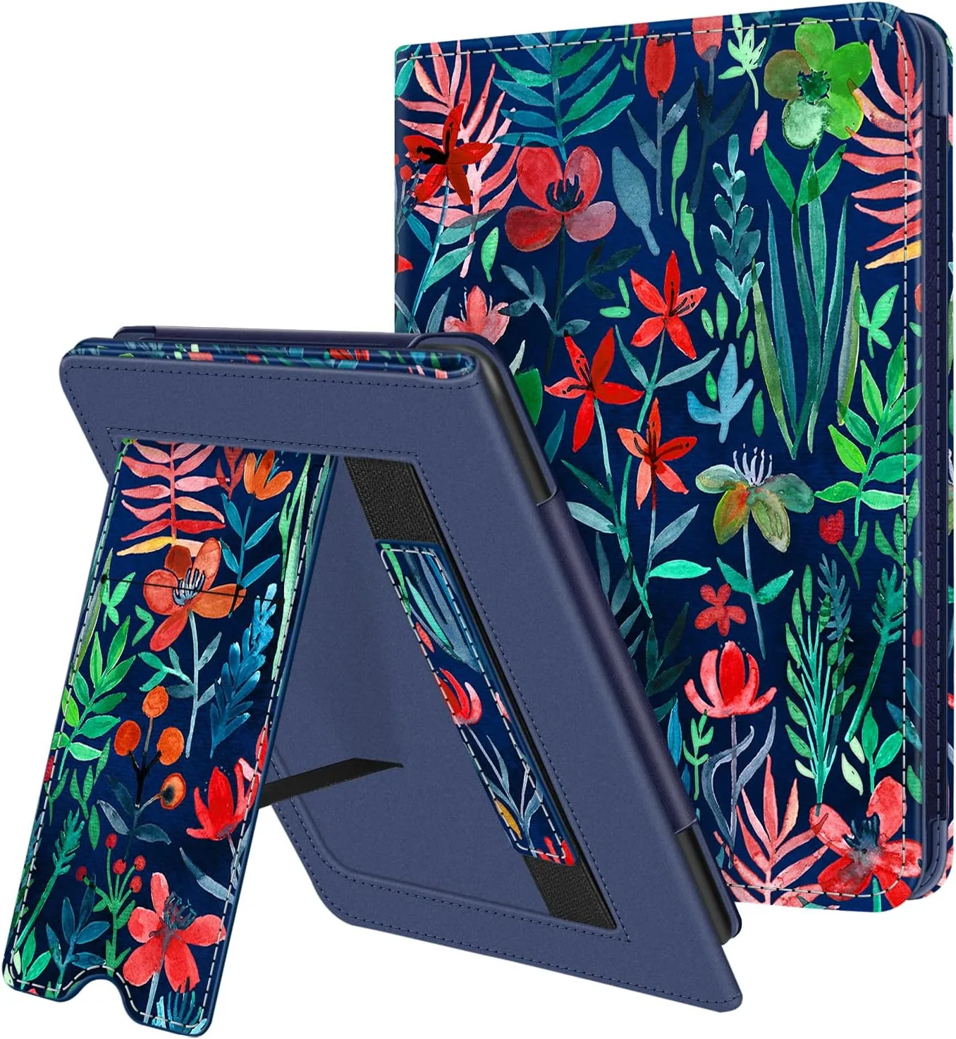 Fintie Stand Case for 6" Kindle 11th Generation 2024/2022, Jungle Night