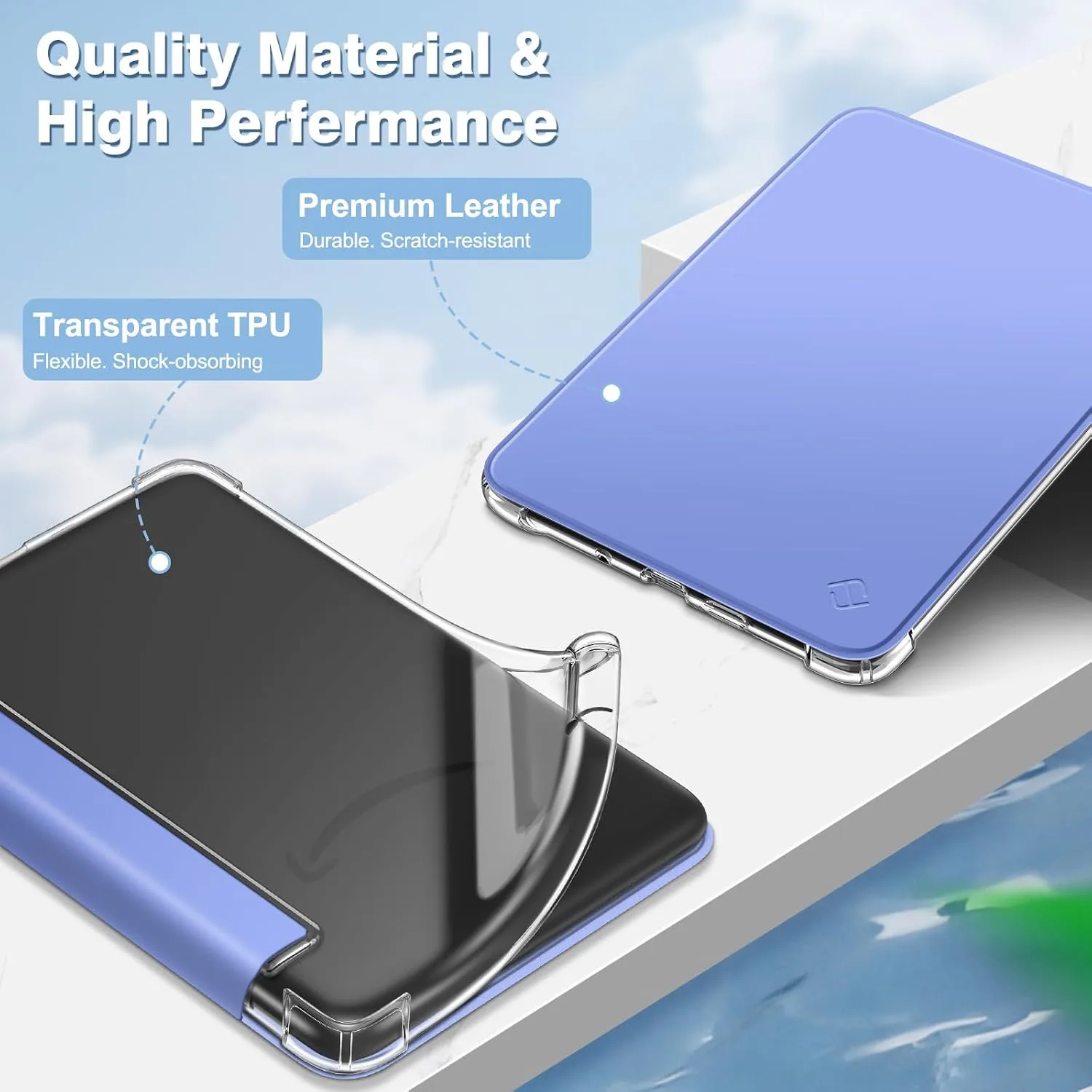Fintie Slim TPU Case for 6" Kindle 11th Generation 2024/2022, Ultramarine