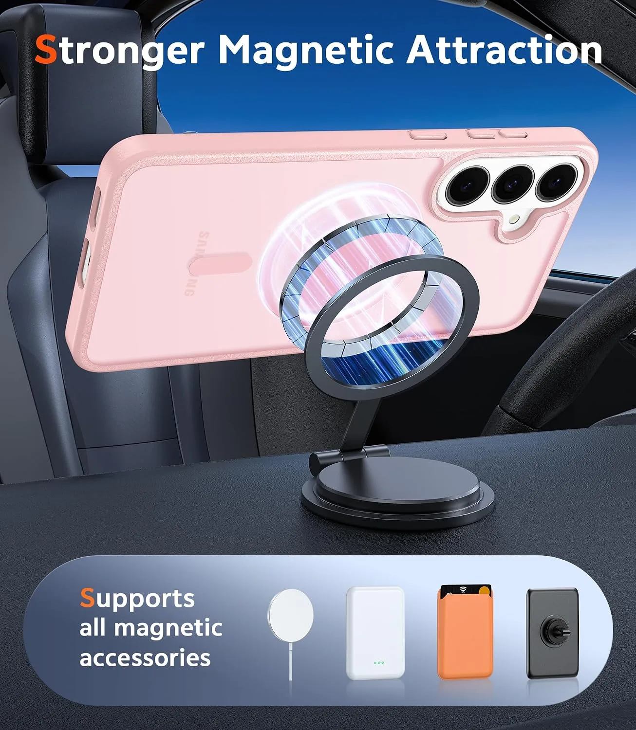 FNTCASE for Samsung Galaxy S26 FE/S25 FE Case Matte Compatible with Magsafe
