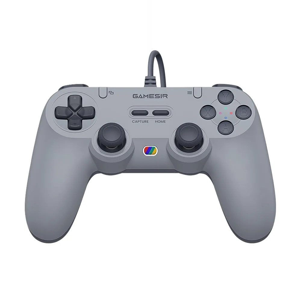 Mando con cable GameSir Tegenaria Lite para Switch, Android, iOS, PC, Steam Gris Retro