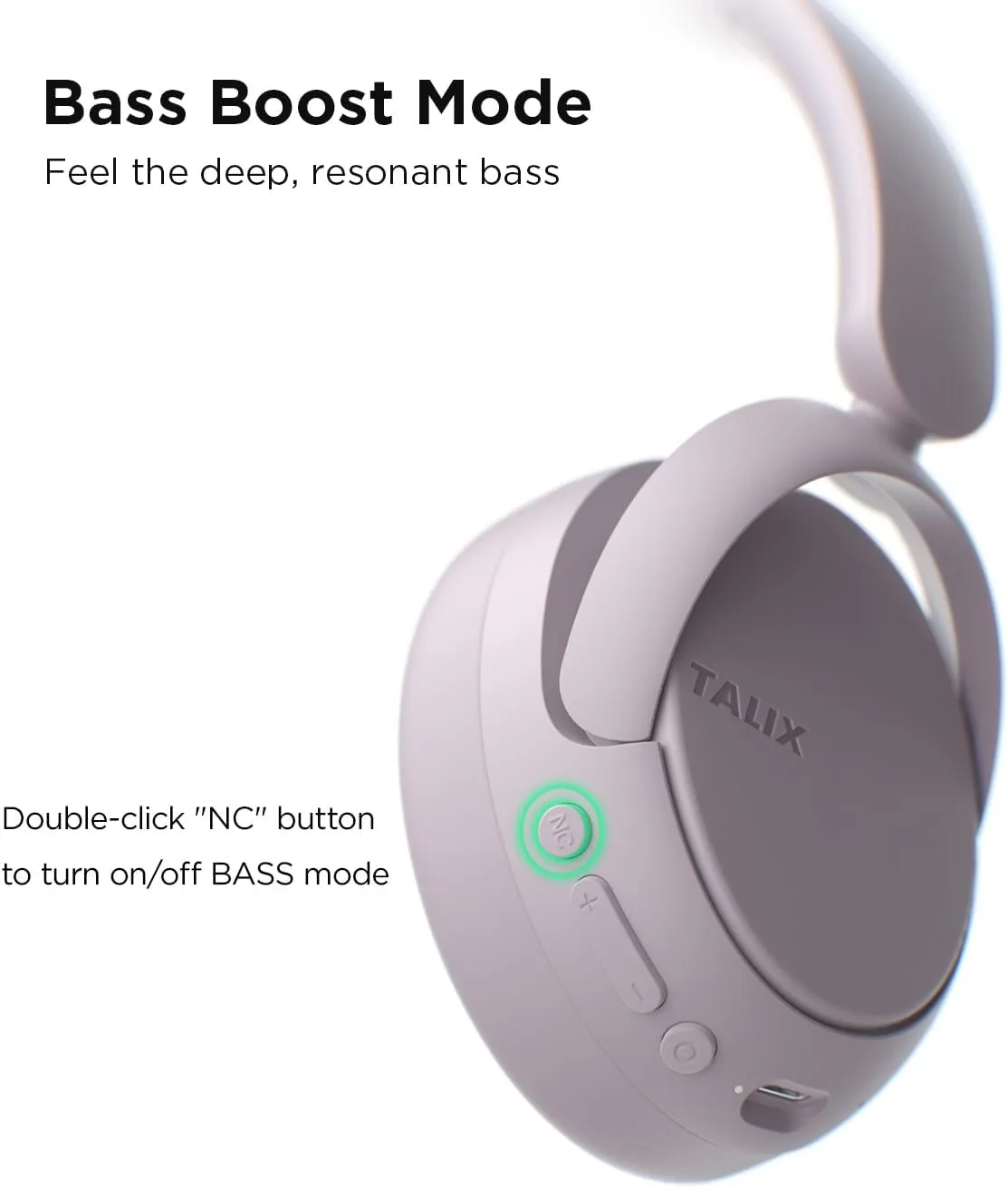 H30 Hi-Res Bluetooth Headphones Wireless Over Ear, Purple