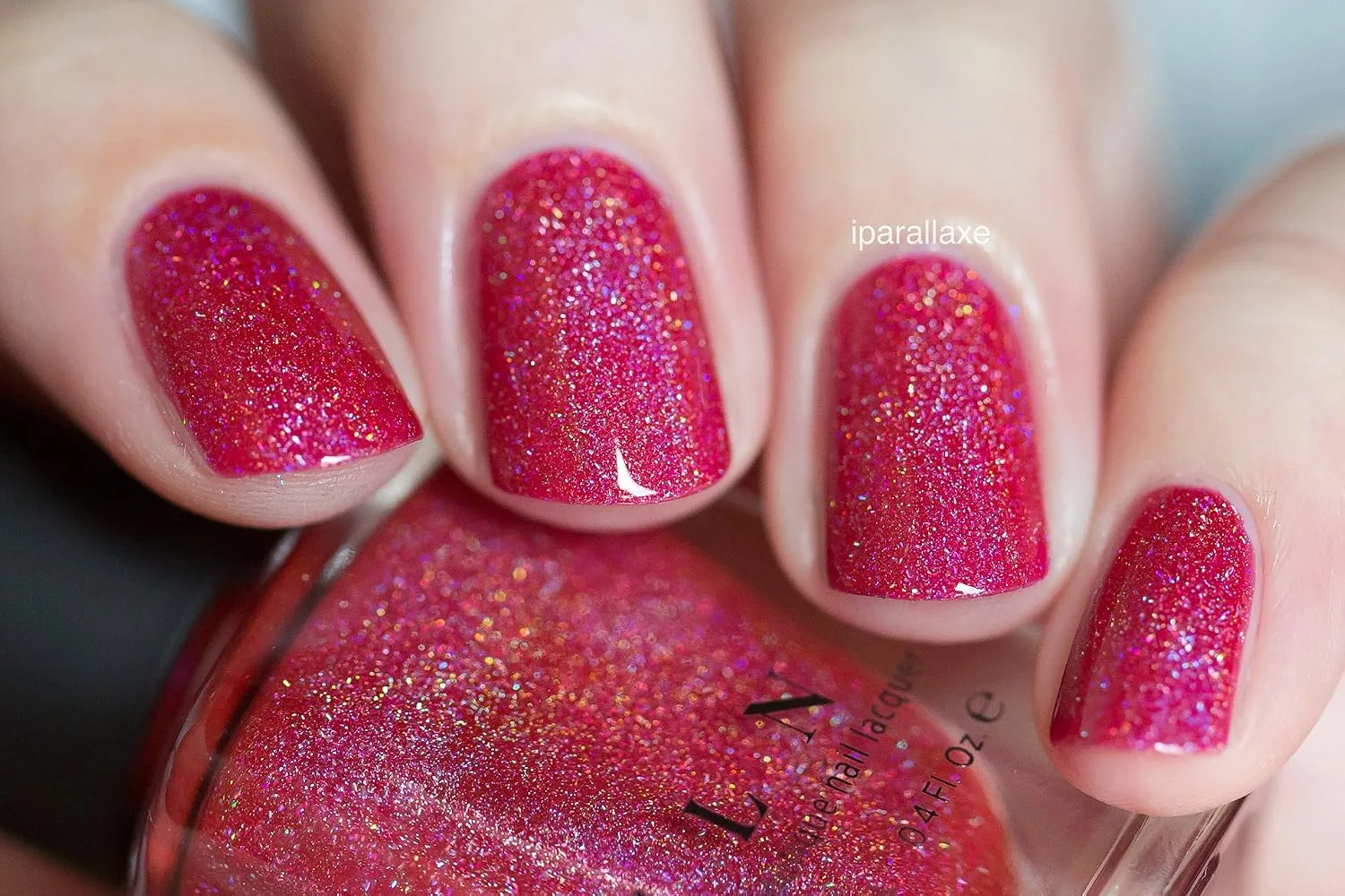 ILNP Closure - Apple Red Holographic Nail Polish