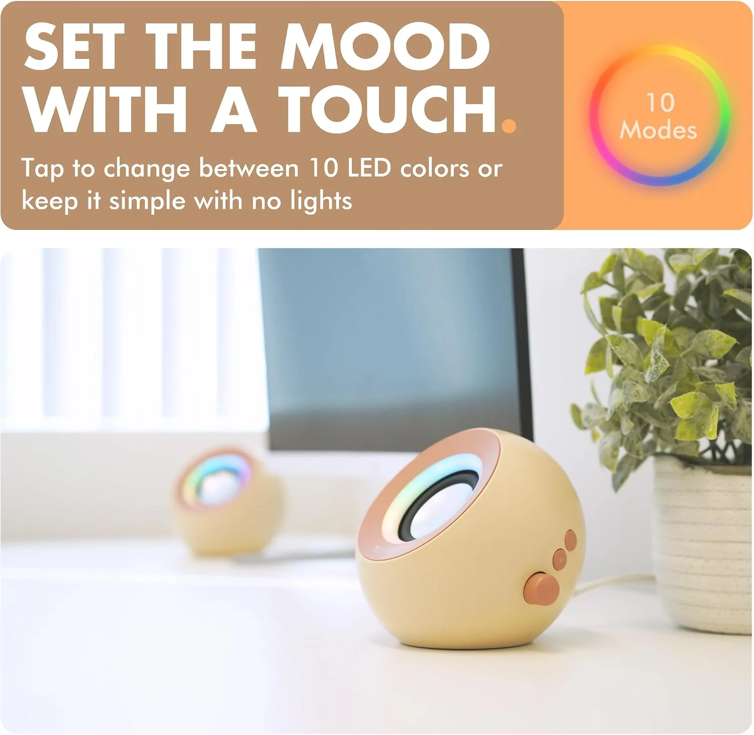 X9 Performance Computer Speakers for Desktop PC with RGB Lighting, Bluetooth, USB, and AUX - Triple Mode Connection, Dual 2.25" Drivers for Work and Play - Bluetooth PC Speakers