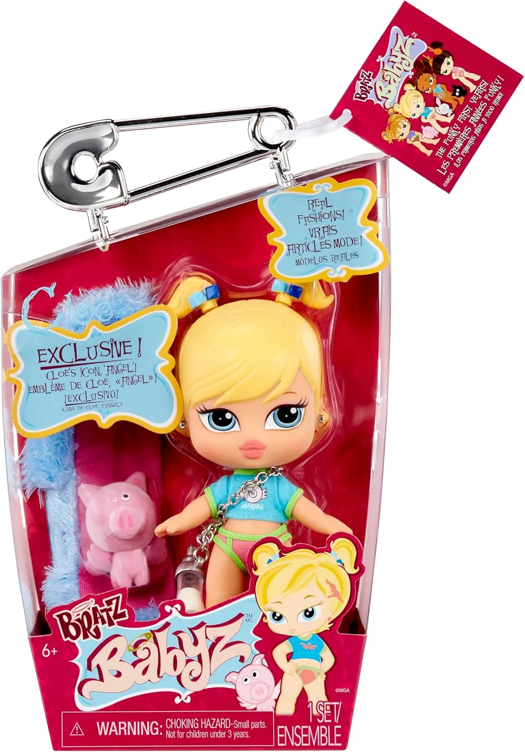 Bratz Babyz Cloe Collectible Fashion Doll with Real Fashions and Pet