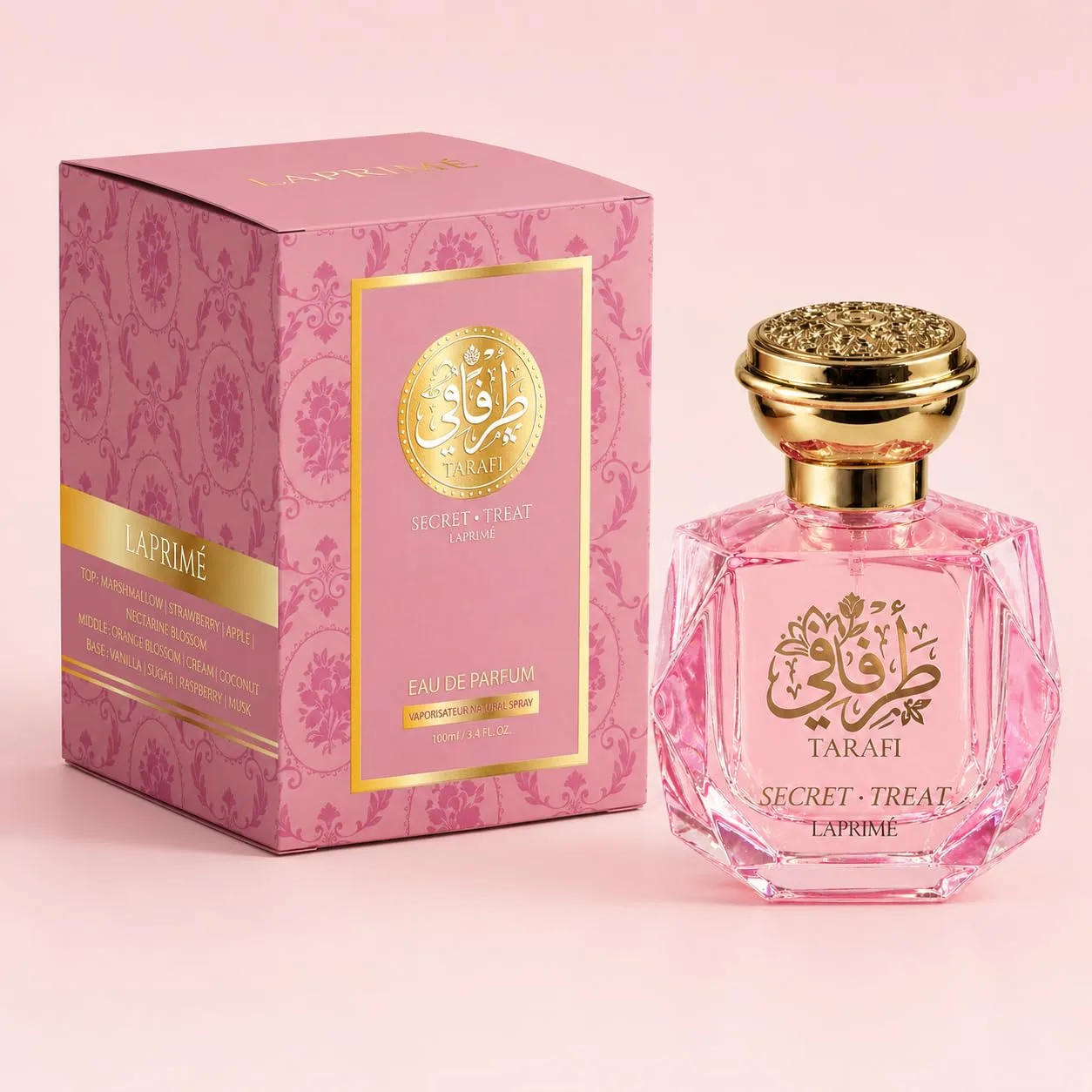 Tarafi SECRET TREAT Perfume | Inspired by KA.YALI Yum Boujee Marshmallow 81 | Vanilla, Gourmet, Creamy, Viral Perfume | Eau de Parfum 100ml (3.4 oz) | Long Lasting Fragrance for Women Gifts