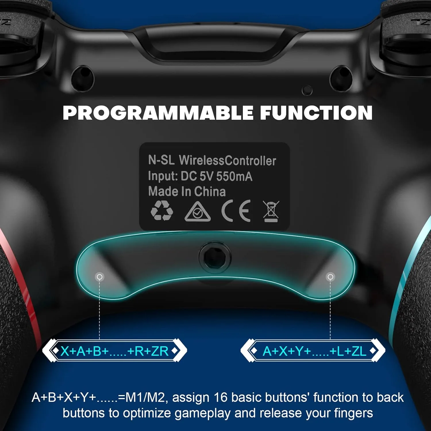 Diswoe Switch Controller, Wireless Pro Controller for Switch 2/Switch/Switch Lite/Switch OLED, Switch Remote Gamepad with Joystick, Adjustable Turbo Vibration with Programmable Function