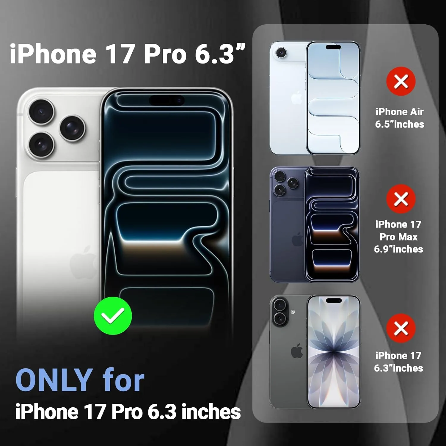 Temdan for iPhone 18 Pro Case/iPhone 17 Pro Case, Blue