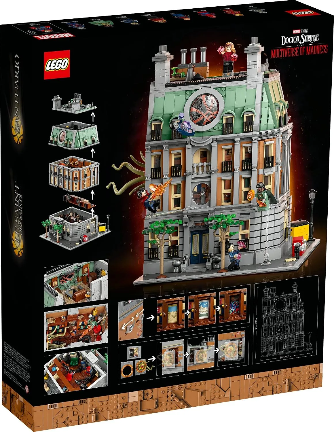 LEGO Marvel Sanctum Sanctorum 76218, 3-Story Modular Building Set, Avengers Movie Collectible, 9 Minifigures Including Doctor Strange, Wong, Spider-Man, Iron Man and The Scarlet Witch