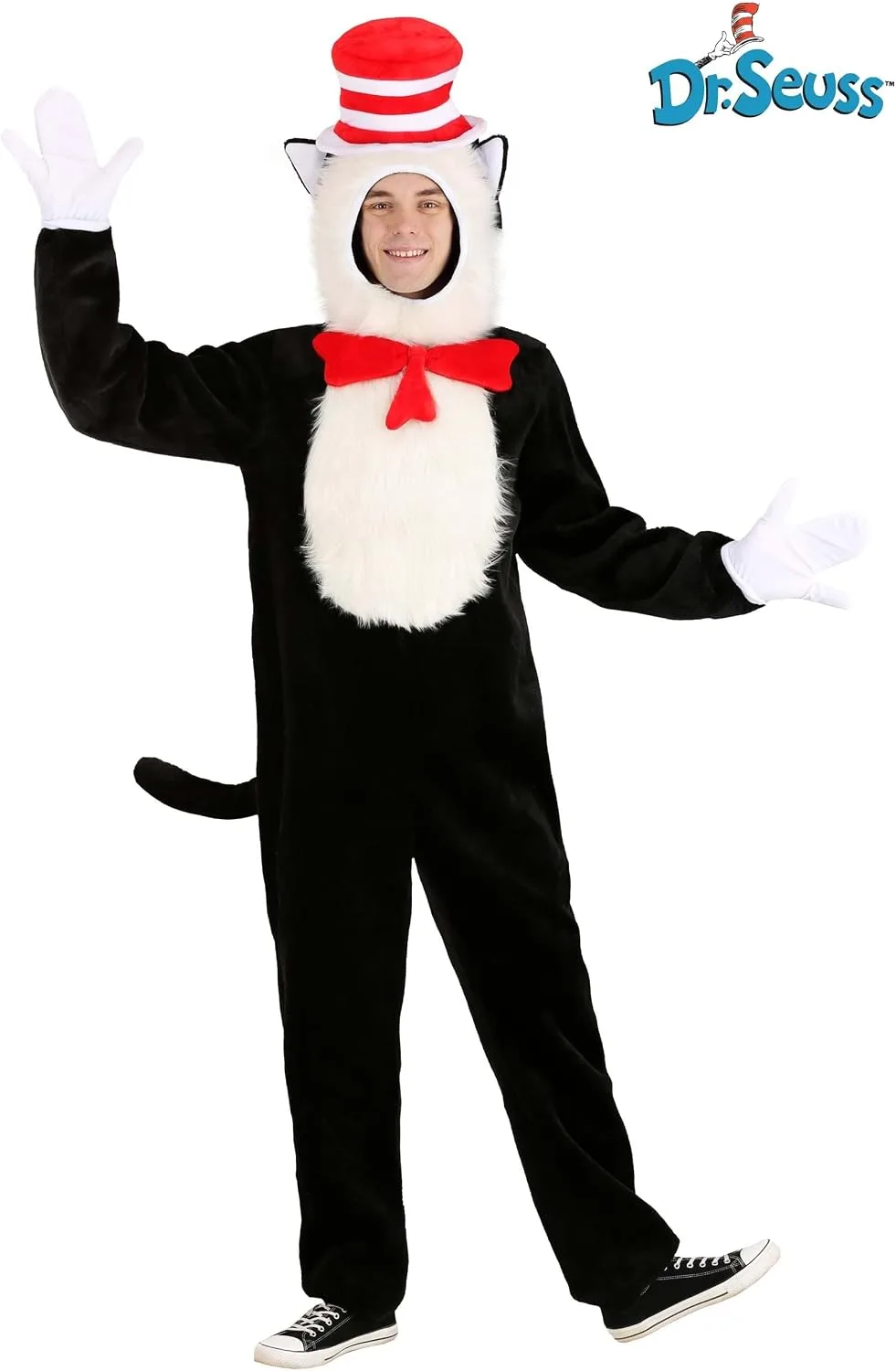 Dr. Seuss Cat in the Hat Adult Premium Costume with Hat