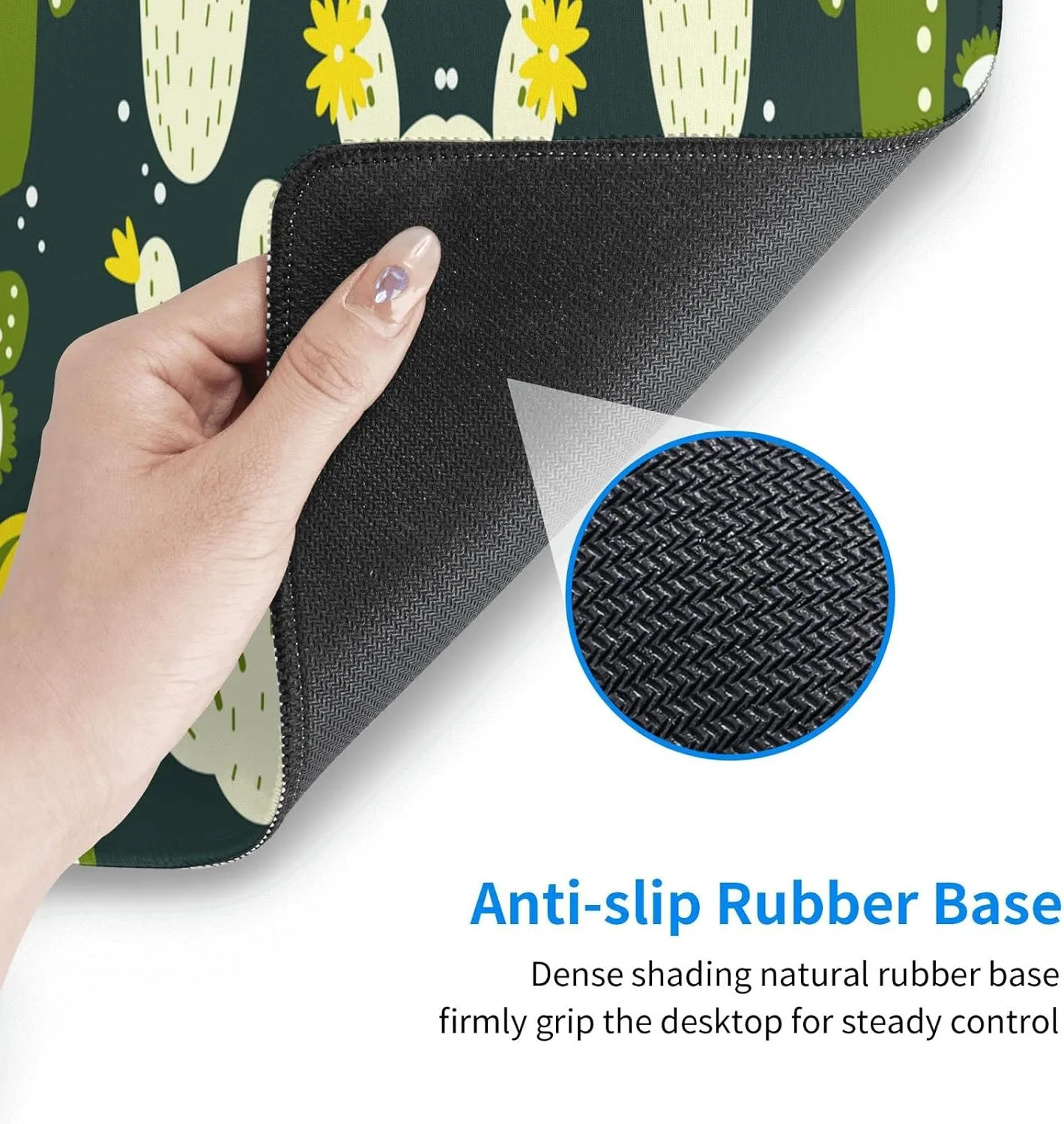 Personalized Custom Gaming Mouse Pad with Stitched Edge, Add Your Picture Text Logo - Non Slip Laptop Mouse Pad for Home Office Work (12 x 31.5in)