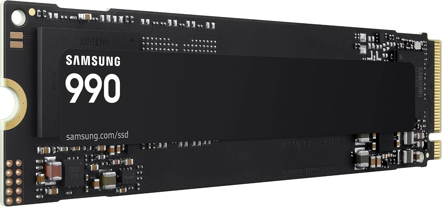 Samsung Internal SSD 990 1TB, Read/Write Speeds Up to 7,150/6,450 MB/s