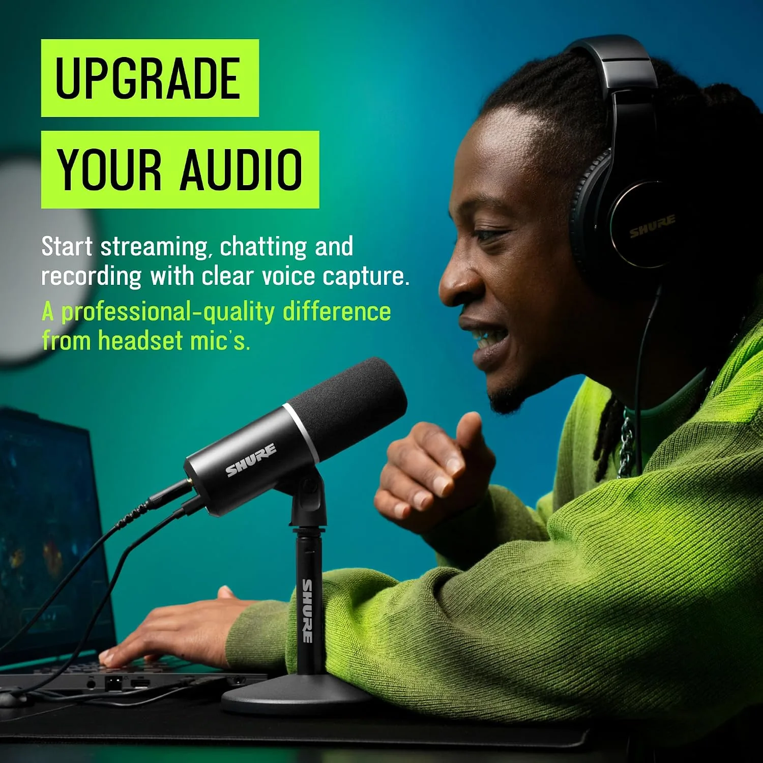 Shure MV6 USB Microphone for Gaming, Streaming & Recording (Gen 2, Black)