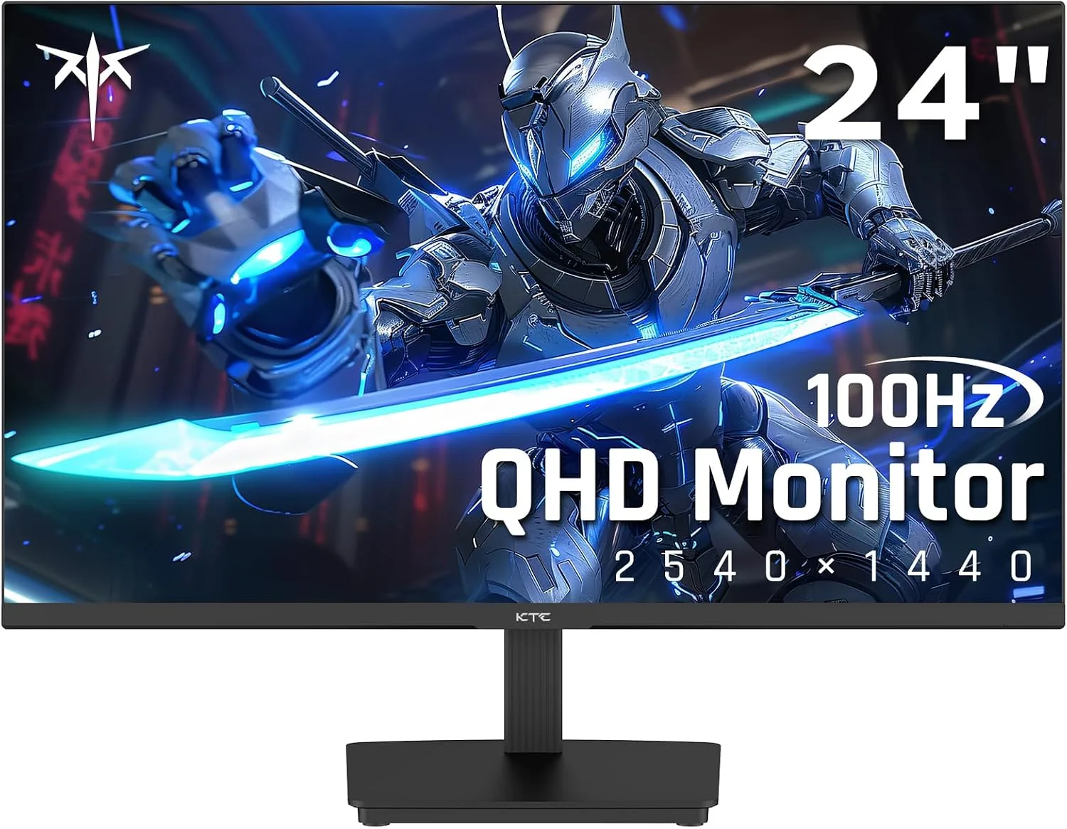 KTC 24 Inch QHD IPS Computer Monitor, 100Hz Zero-Frame 2K for Gaming Office