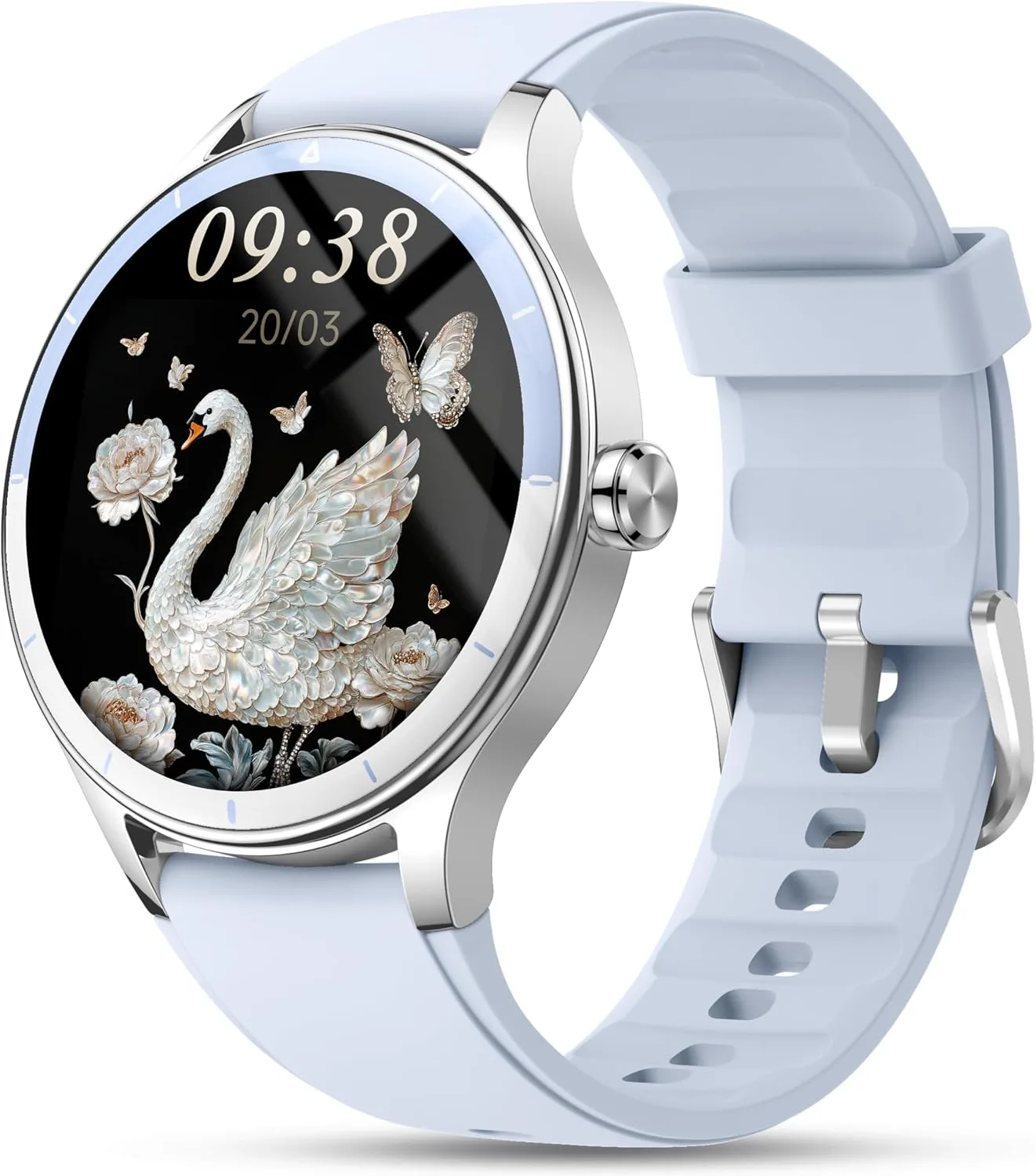 Smart Watch for Women, Ladies & Men, 1.27'' Fitness Watch [41mm case] with Call Receive/Dial, Heart Rate/Stress/Sleep Monitor, AI Voice, IP68 Waterproof Smartwatch with Calendar, Calculator, Games
