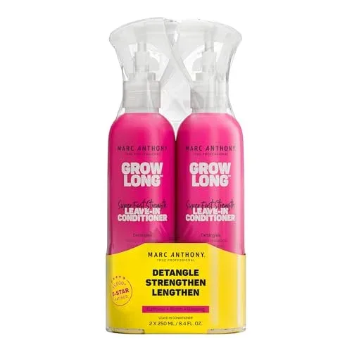 Marc Anthony Grow Long, Detangling Leave-In Hair Conditioner Spray 2 Pack