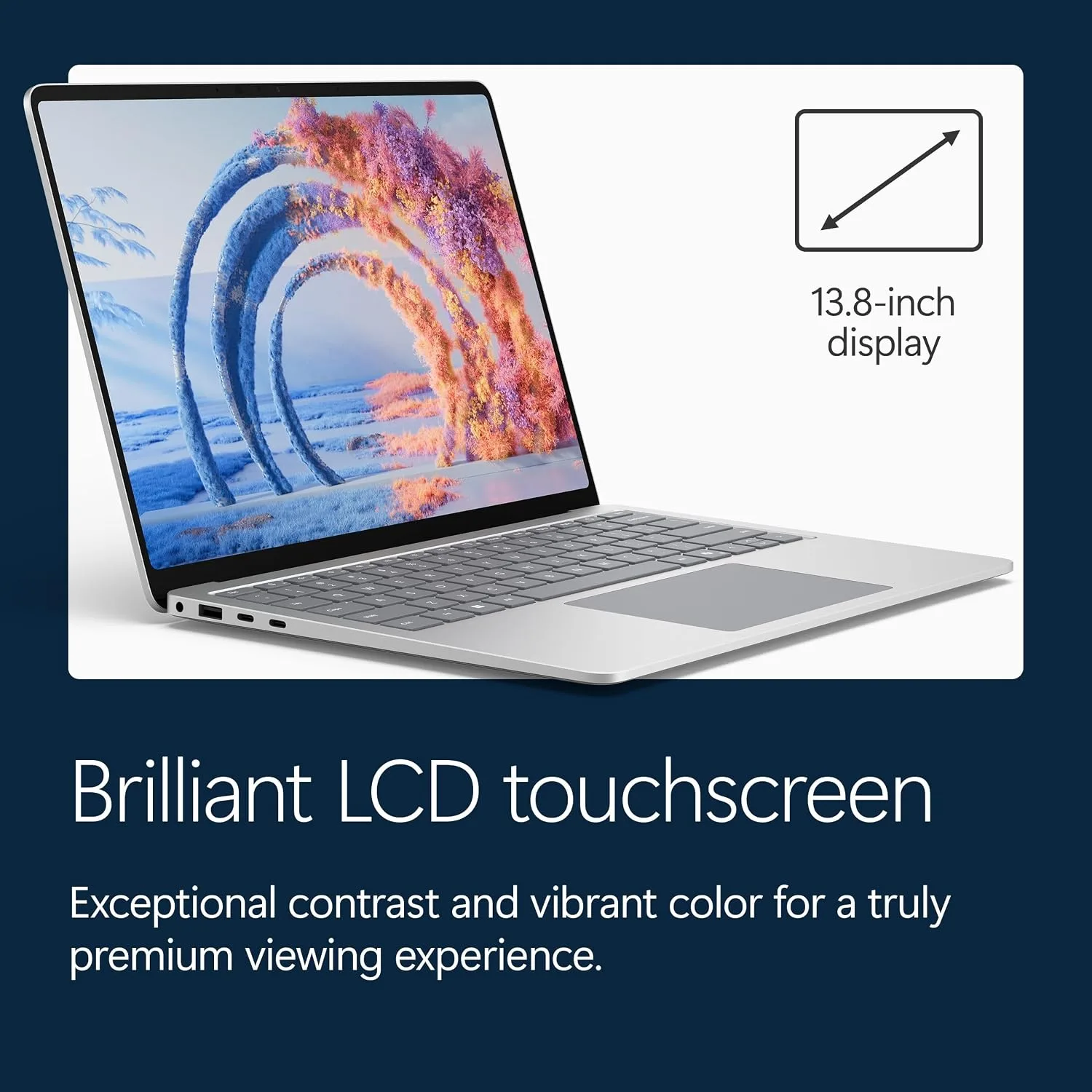 Microsoft Surface Laptop (2026), 13.8-inch Premium Performance Laptop, Snapdragon X2 Elite Processor, Touchscreen Display, 16GB RAM, 1TB SSD Storage, Windows 11 Copilot+ PC Built for AI, Platinum