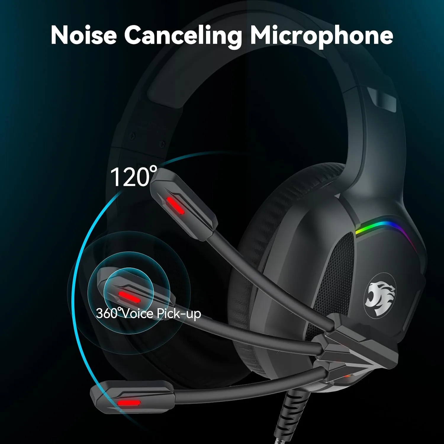 IMYB A36 Gaming Headset with Mic Stereo Headphones for Pc, PS5, Xbox