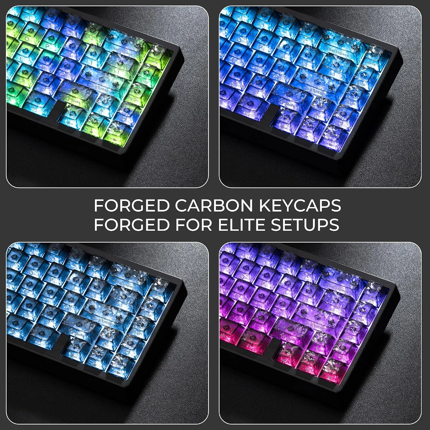 HITIME XVX M67 60% Wireless Mechanical Gaming Keyboard, Black Forged Carbon