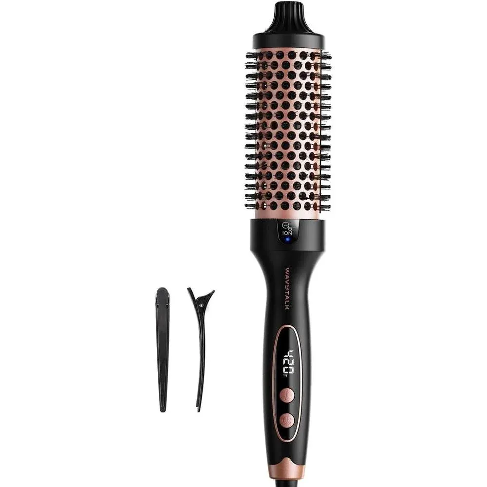 Wavytalk Thermal Brush Blowout Boost 1.5″ Heat Round Brush for Blowout Look