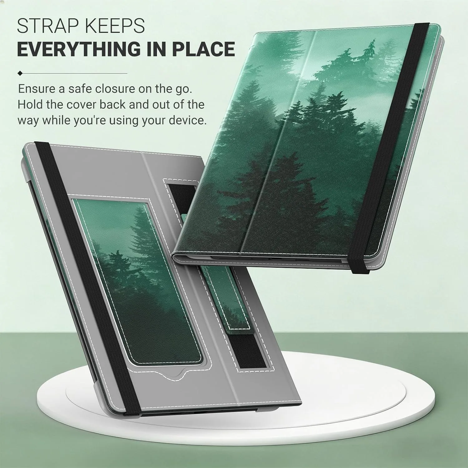 MoKo Universal Case for 6.8,7 Inch eReaders&Tablets, Forest