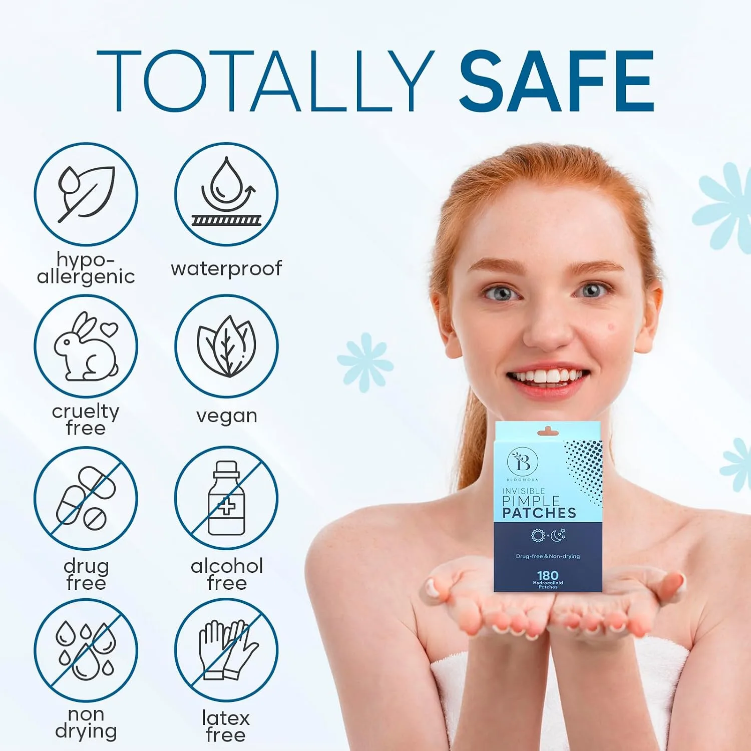 Pimple Patches, 180 Count, Hydrocolloid Invisible Spot Stickers for Face