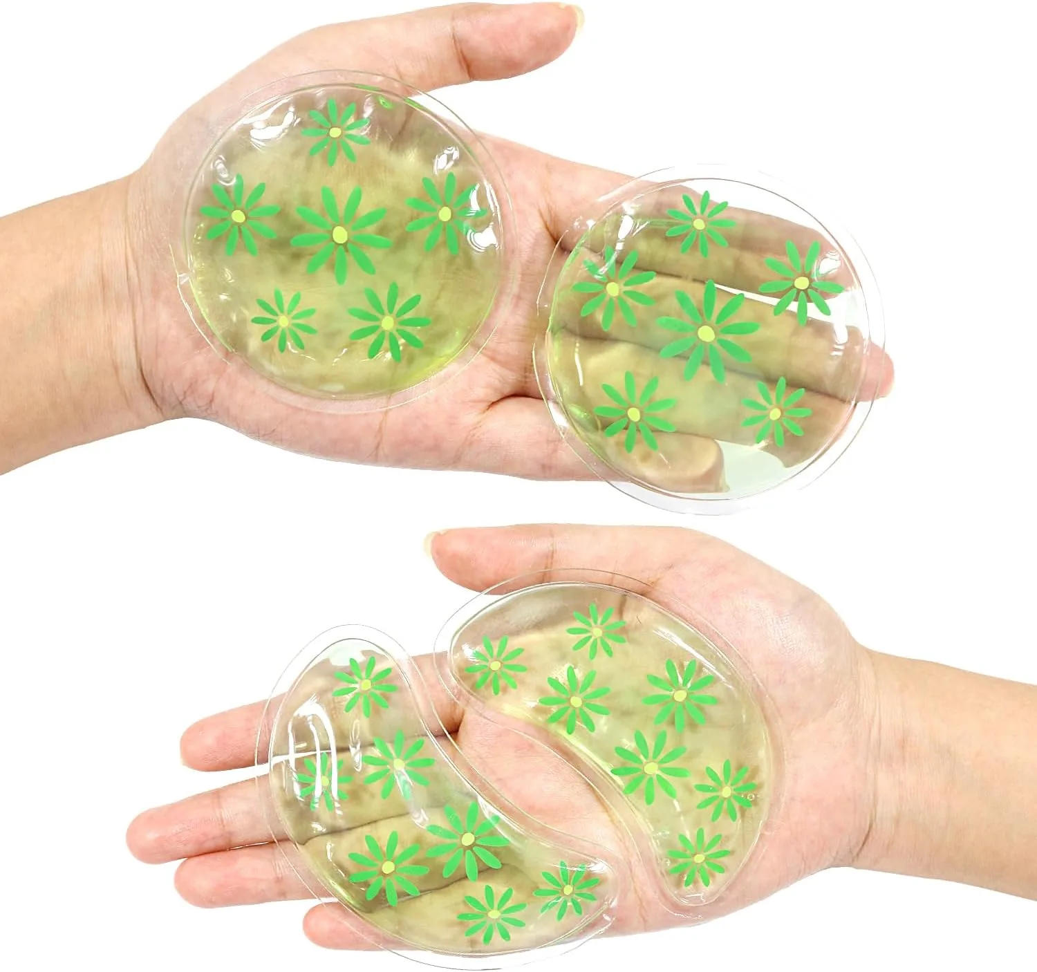 4PCS Gel Eye Ice Pack Set Reusable, Cold and Hot Compress for Eyes