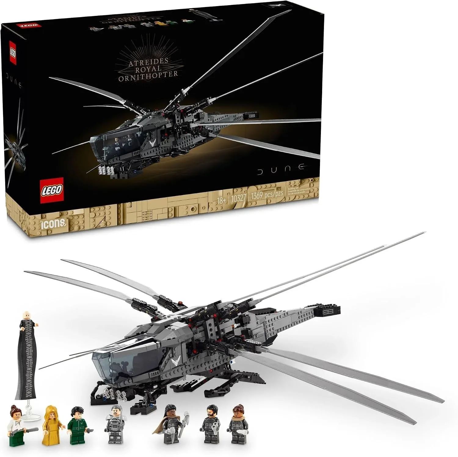 Set de construcción LEGO Icons Dune Atreides Royal Ornithopter 10327