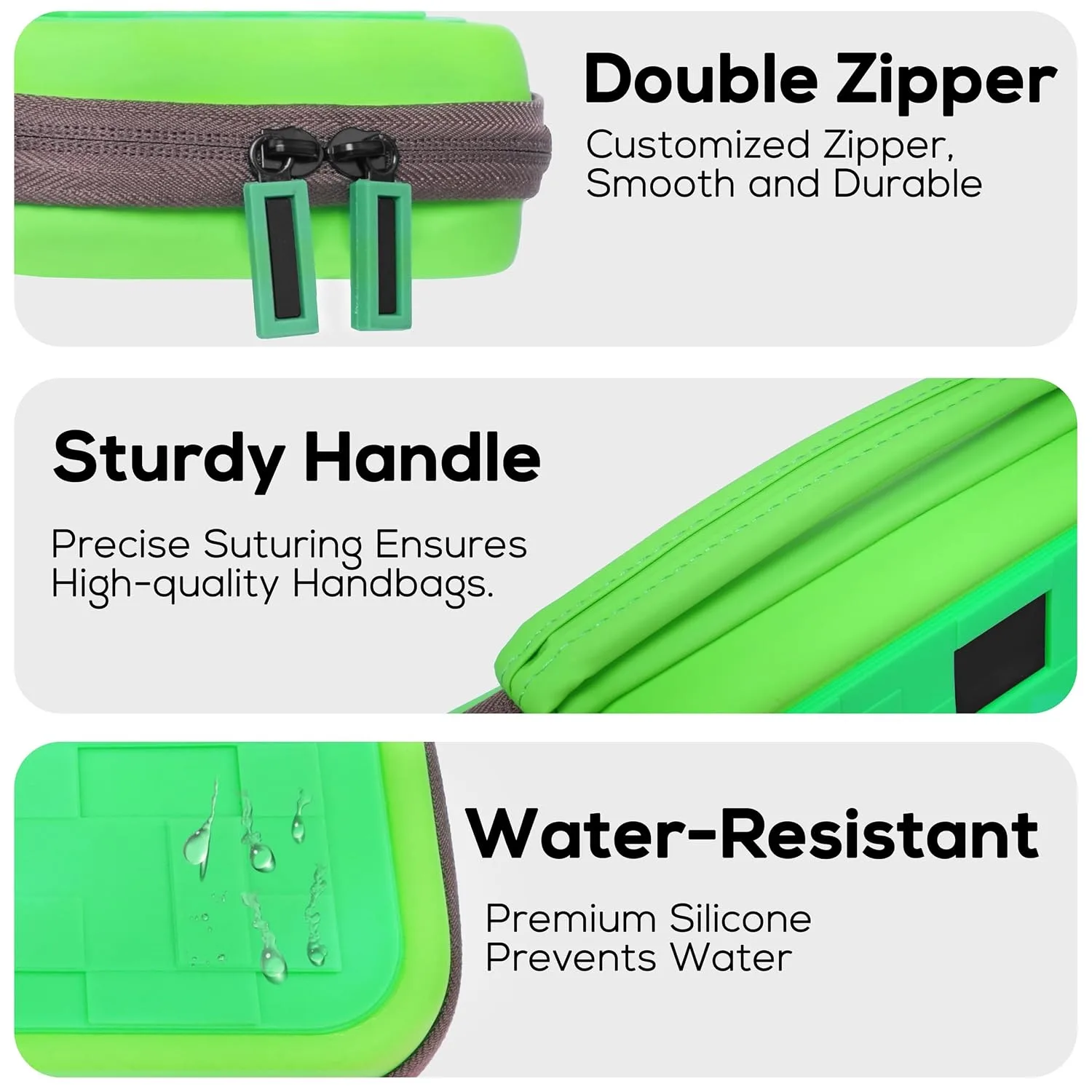 TIKOdirect Carrying Case Accessories Bundle for Switch 2 2025, Portable Travel Case with Protective Cover, Screen Protectors, 4 Thumb Grip caps and Cute Stickers, Green