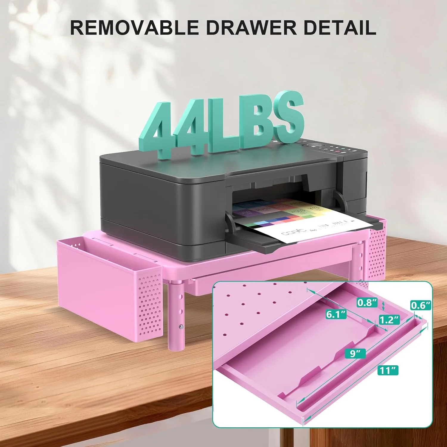 WALI Computer Monitor Stand with Storage and Pen Holder