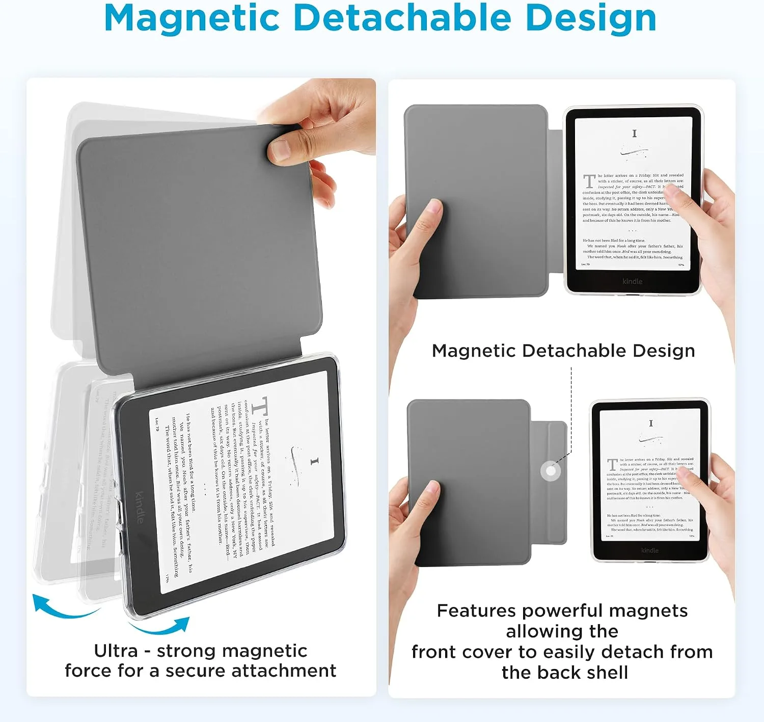 SESENSE Magnetic Case for 7'' Kindle Paperwhite 12th Gen 2024 & Colorsoft