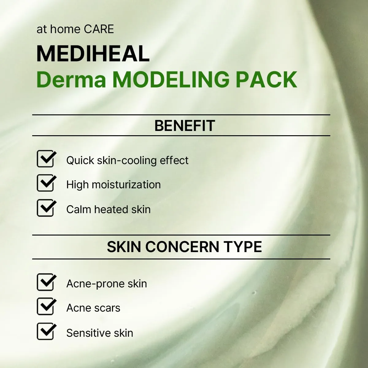 MEDIHEAL Teatree Derma Modeling Pack (Pack of 1), Rapid Cooling