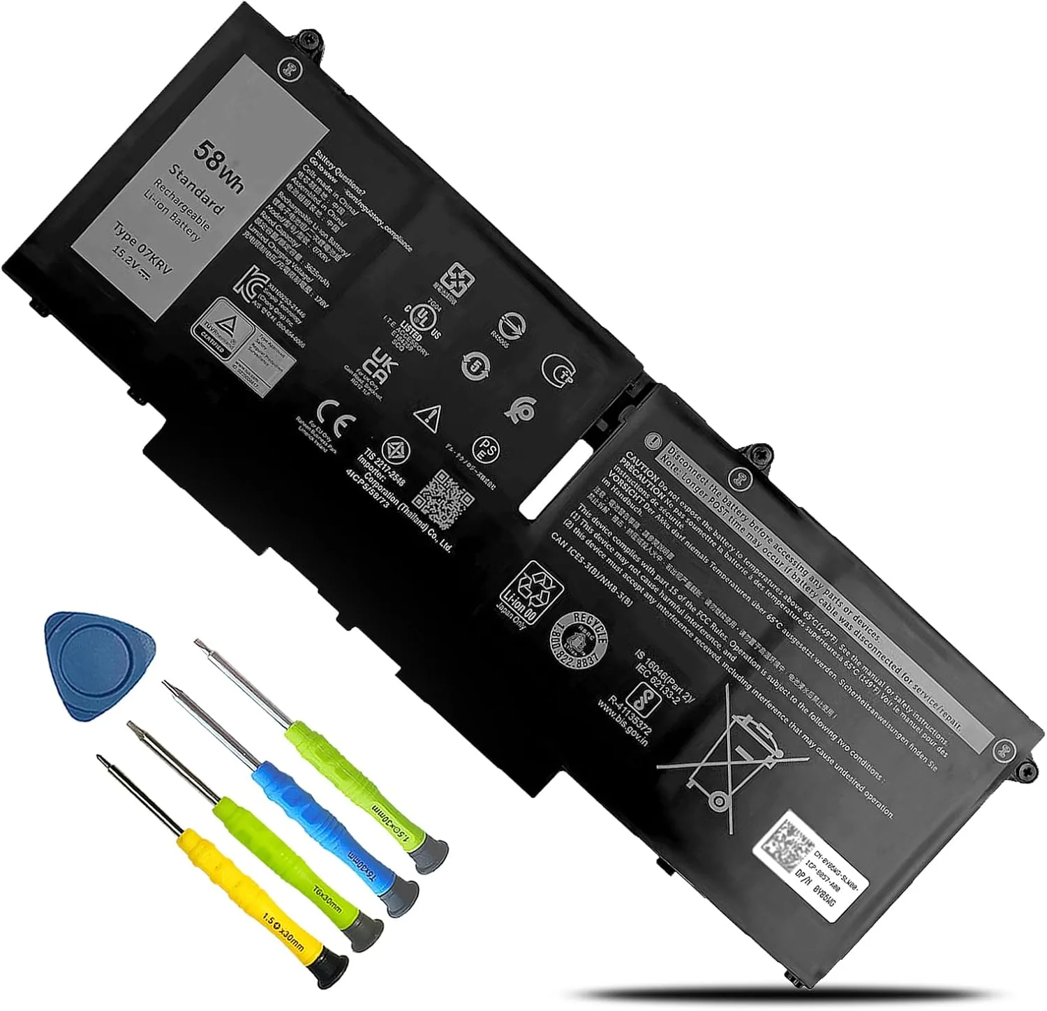 07KRV Laptop Battery for Dell Latitude 5430 5530 7330 7430 7530