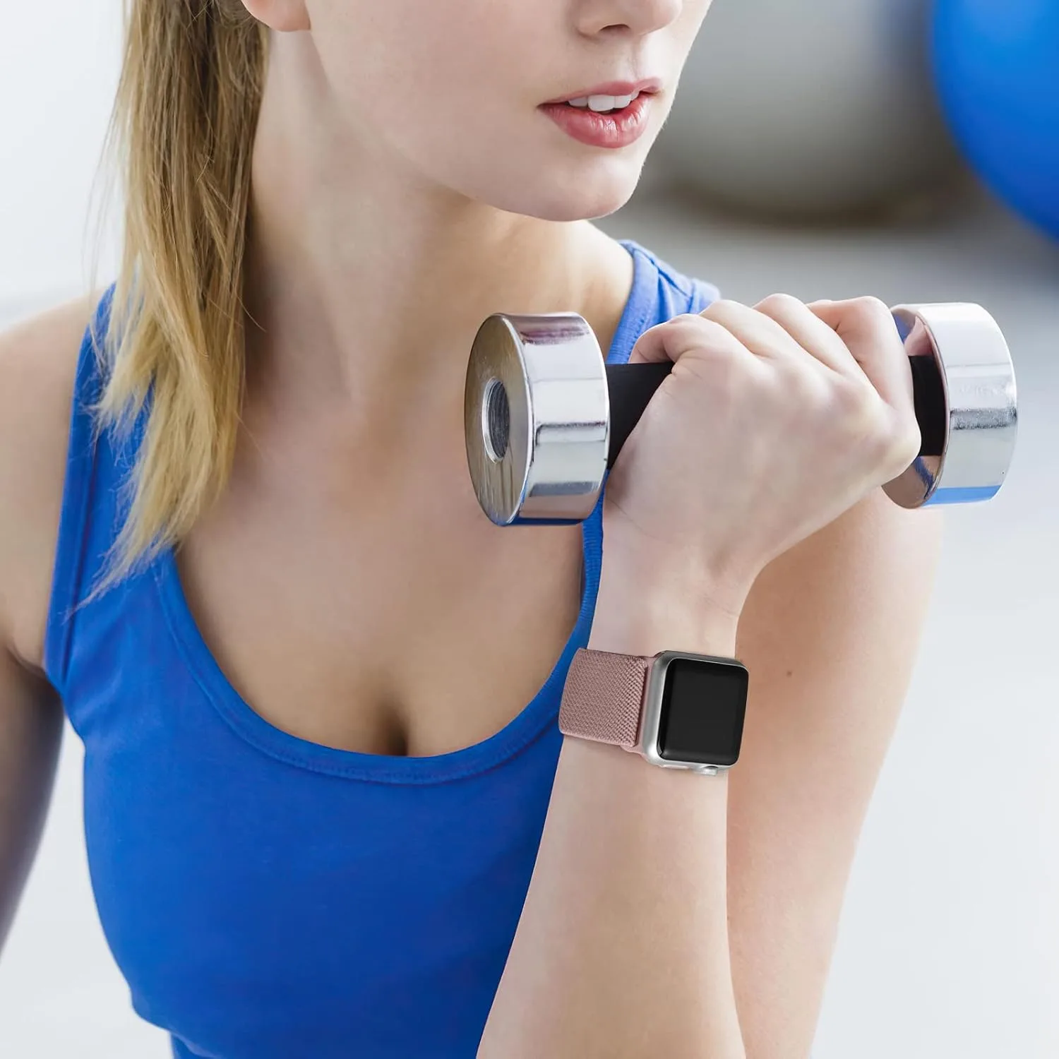 DaQin 3 Pack Stretchy Solo Loop Compatible with Apple Watch Bands Men Women