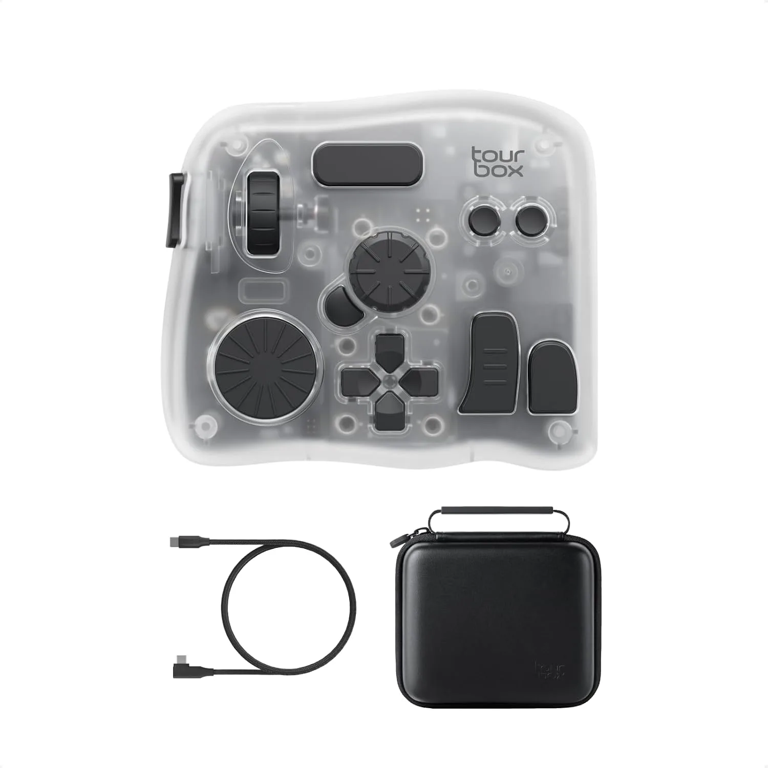TourBox Elite Plus Editing Controller Kit, Complete Control, IceTranslucent