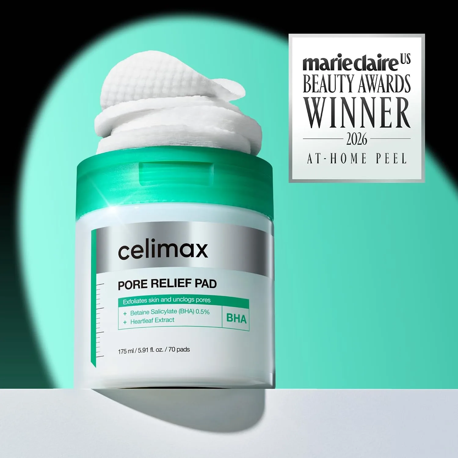 celimax Toner Pads Exfoliating BHA Pore Relief 70 Pads