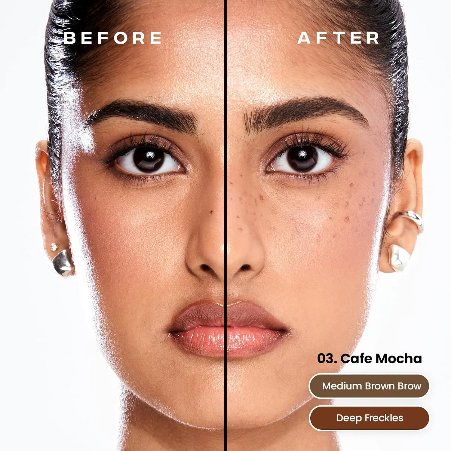 Sacheu Brow & Freckle STAY-N, 2-in-1 Brow Gel & Freckle Pen, Cafe Mocha