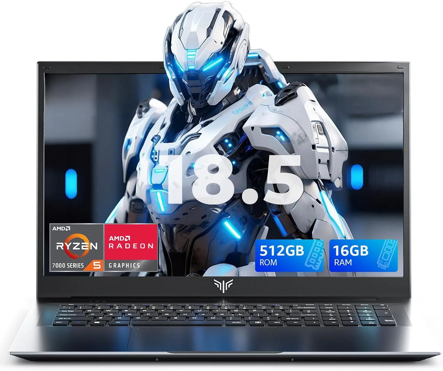 18.5 Inch Gaming Laptop with 7000 mAh Battery,AMD Ryzen 7430U UP to 4.3GHZ