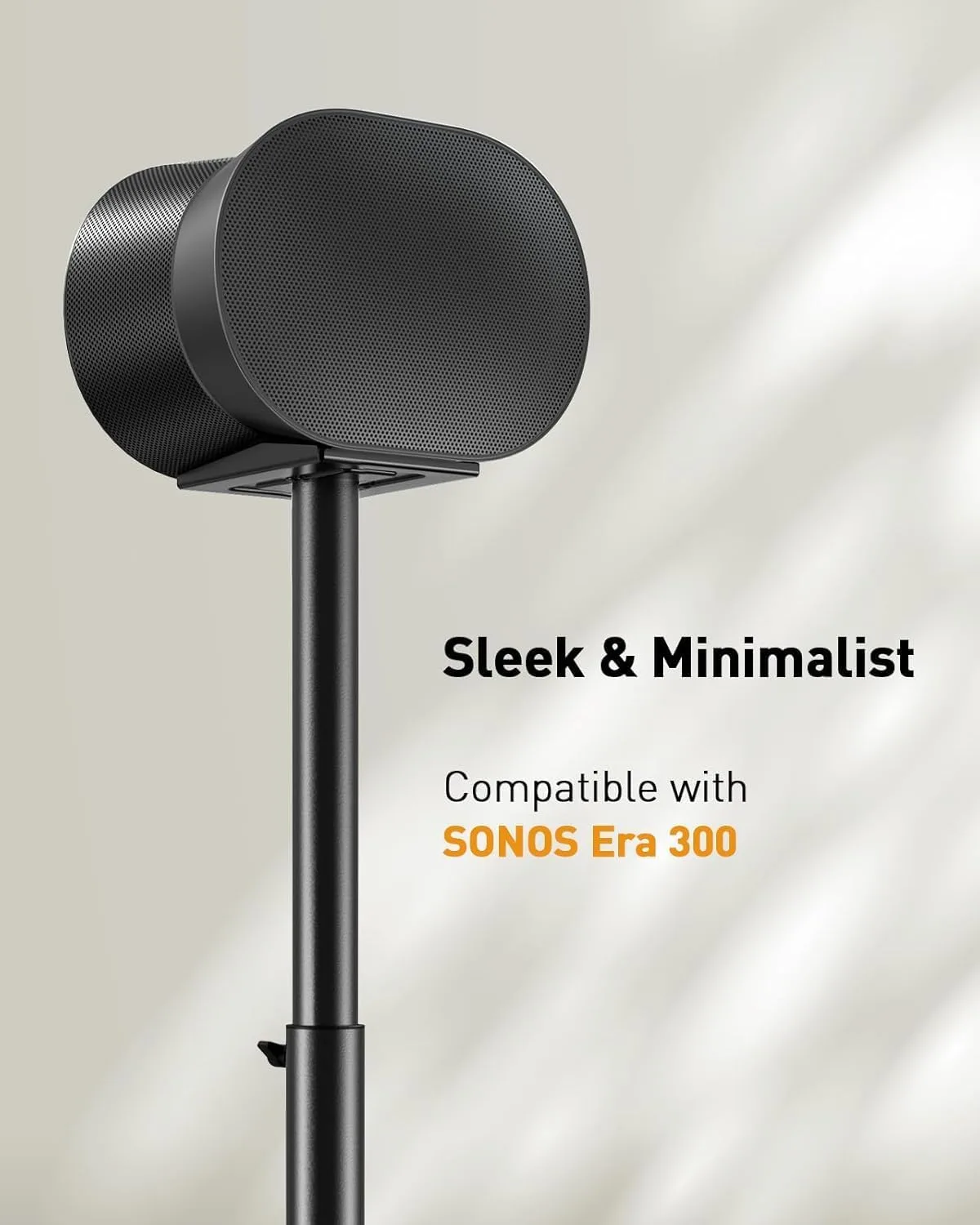 Perlegear Speaker Stand for Sonos Era 300, Holds up to 13.2 lbs, 1 Pair