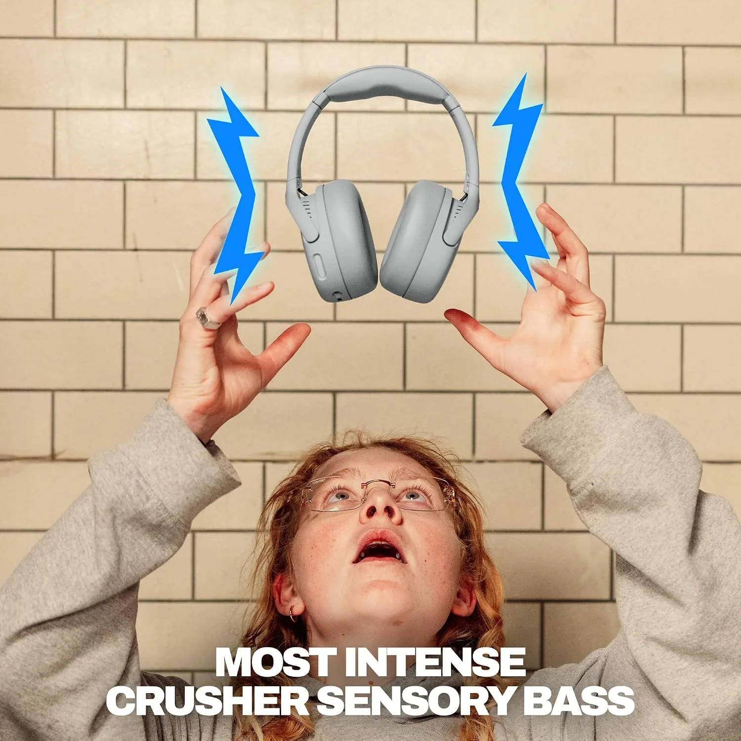 Skullcandy Crusher 720 Wireless Sensory Bass Headphones - Cement