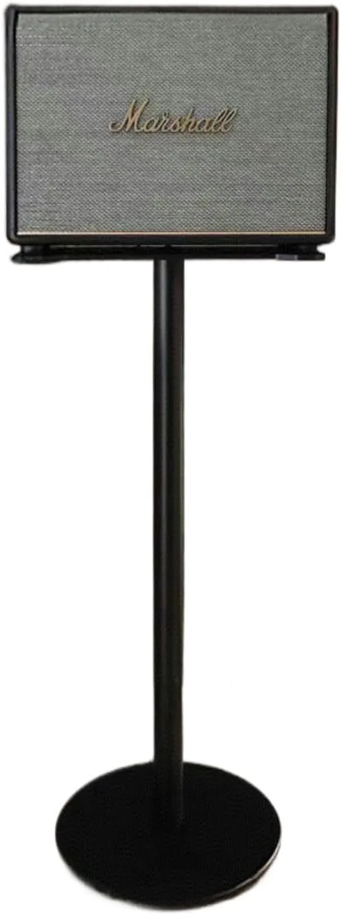 Speaker Stand Compatible with Marshall Woburn/Acton/Stanmore Bluetooth Wireless Speaker (2//3/4 Generation Universal) Aluminum Alloy Material Hidden Power Cord (Acton(2/3) Black Single)