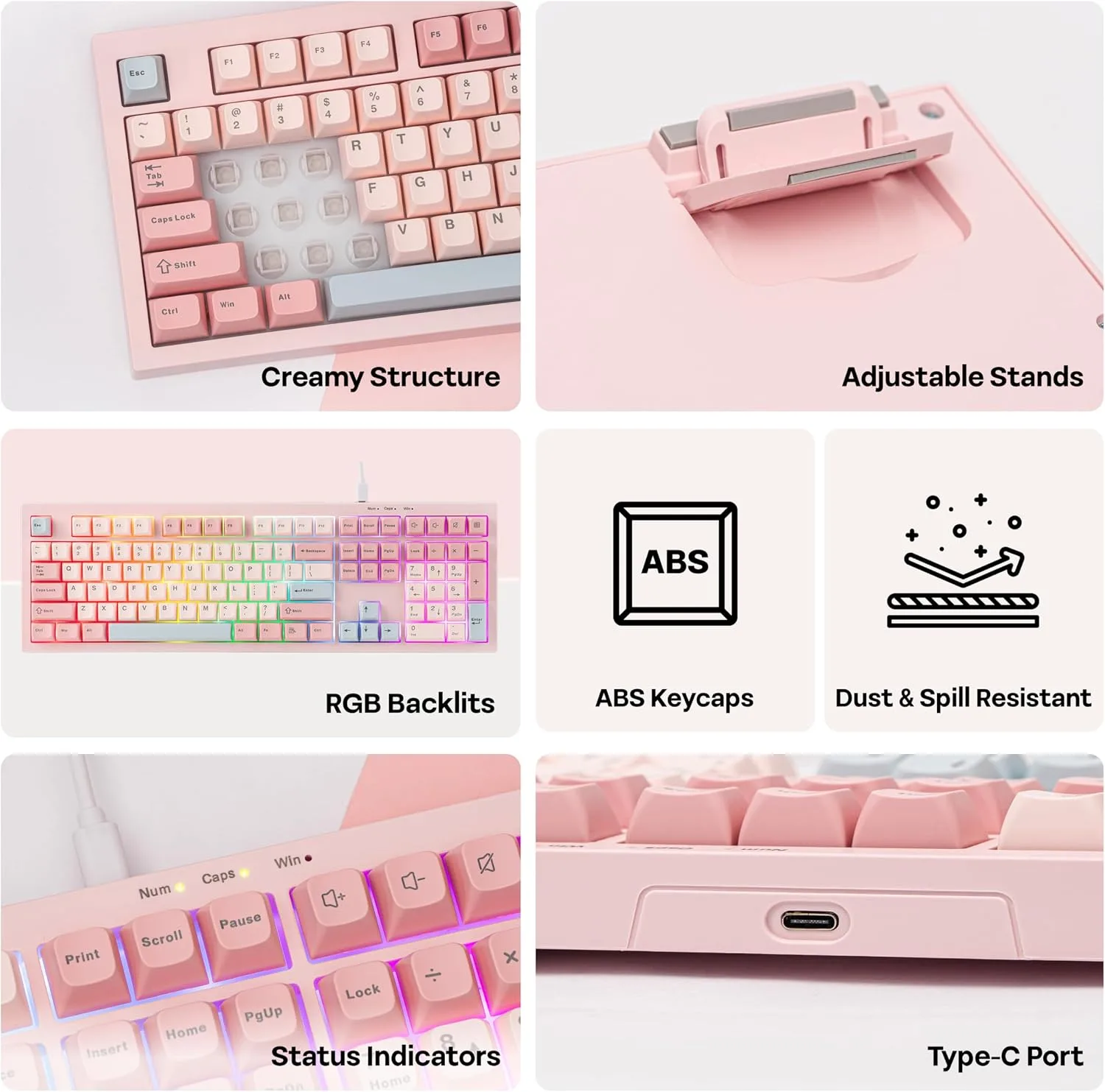 MechLands Aula S102 Membrane Gaming Keyboard w/Number Pad, 100% Full Size