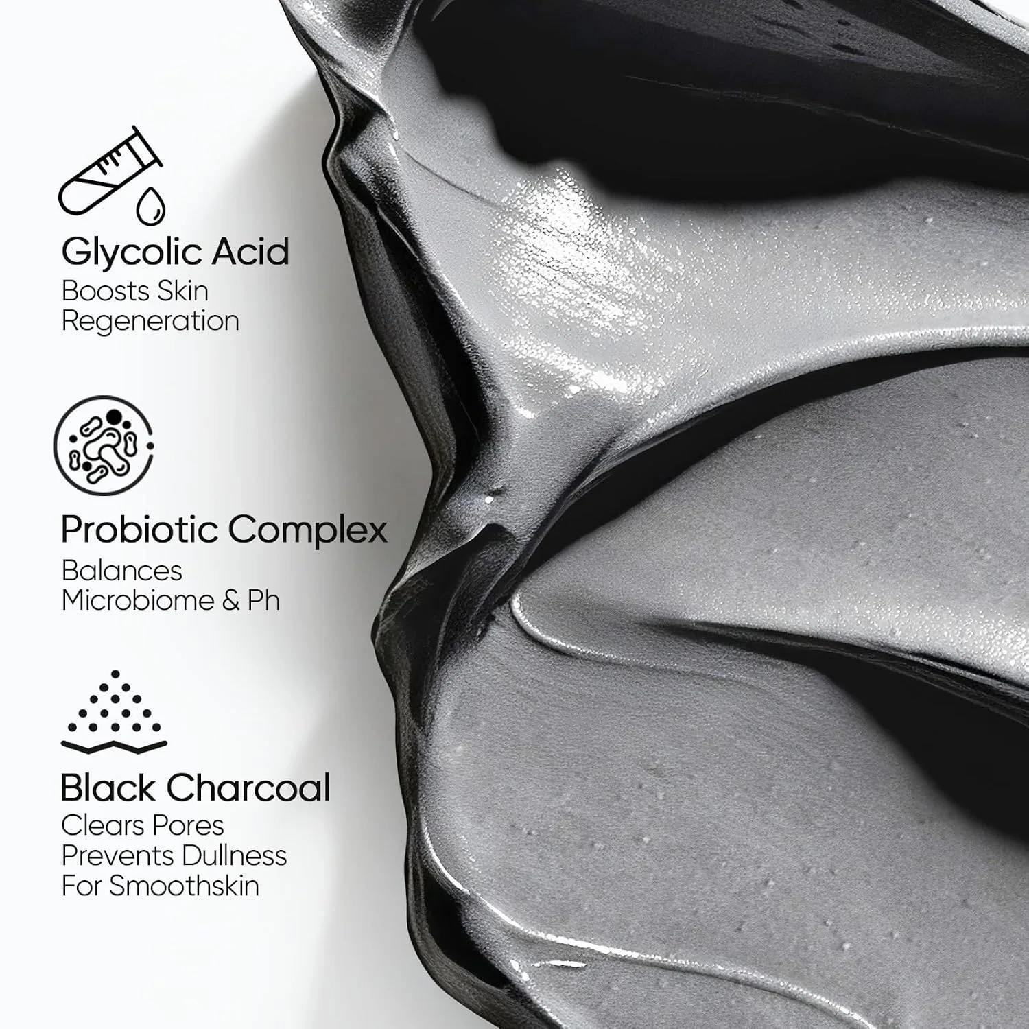 SKINTIFIC Deep Pore Cleansing Blackhead Remover Face Mask Stick, Mud Mask with Natural Alaska Volcano Clay, Gentle Exfoliating, Smoothing Skin, Non-Drying, Skincare Facial Mask