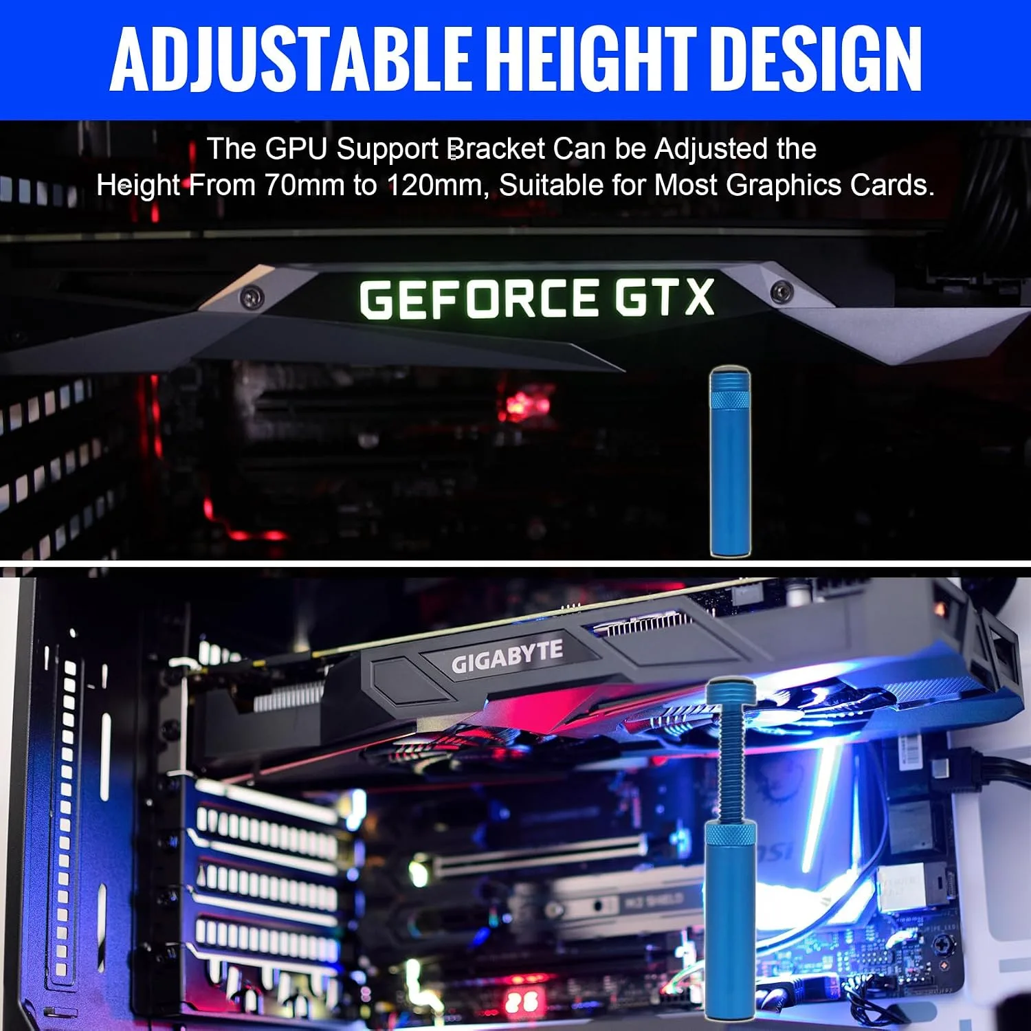 Graphics Card GPU Brace Support, Video Card Sag Holder Bracket Stand