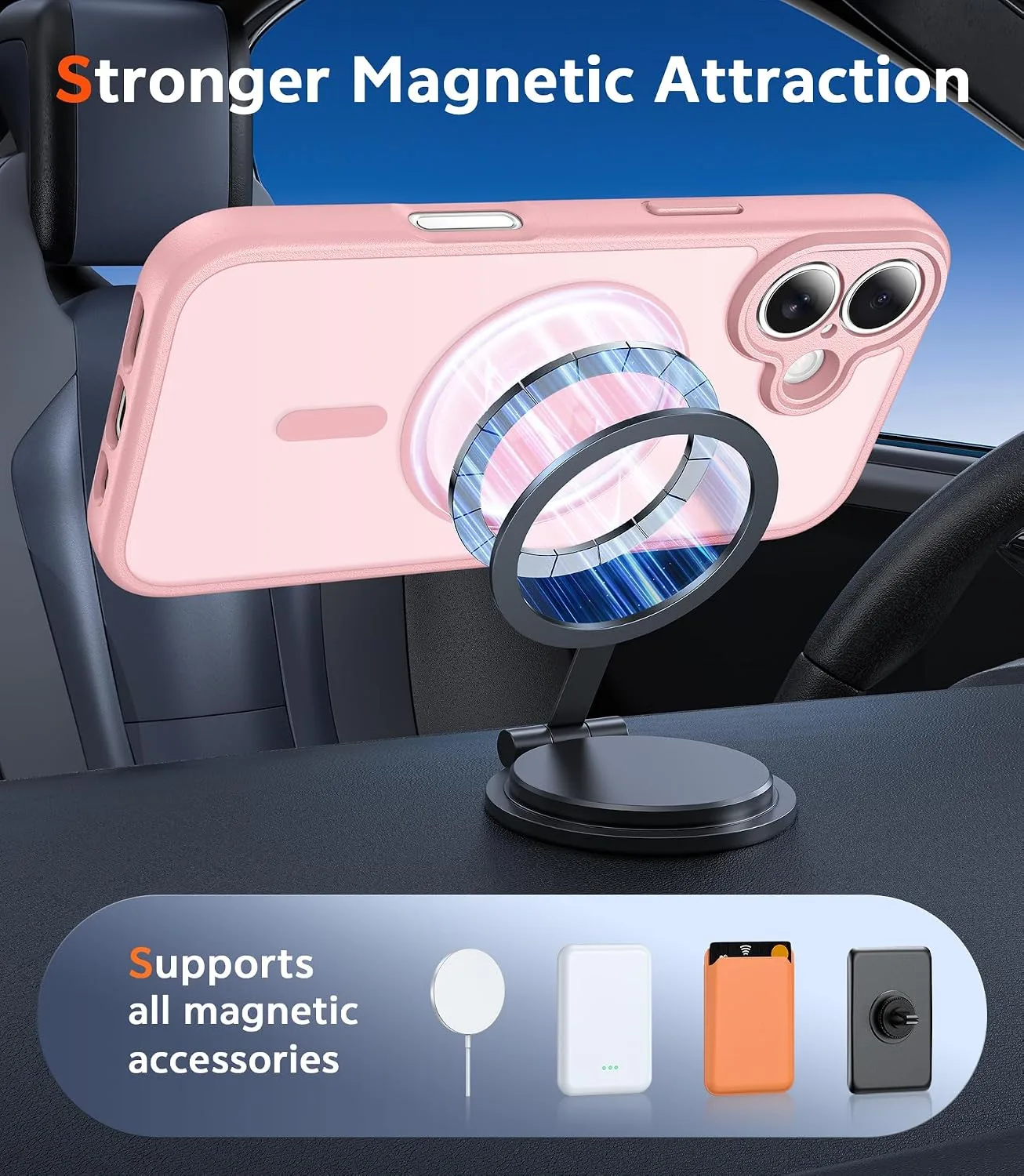 FNTCASE for iPhone 17 Phone Case Compatible with Magsafe Matte Phonecase
