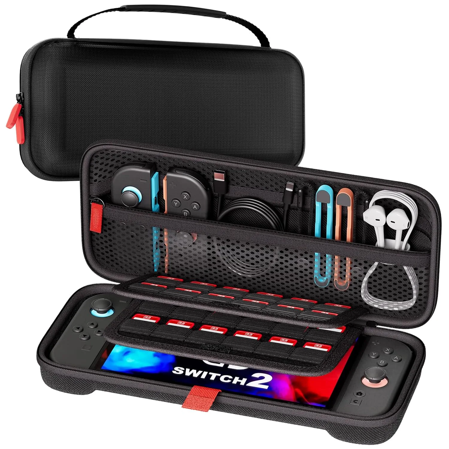 Estuche ProCase para Nintendo Switch 2 2025 Slim Negro